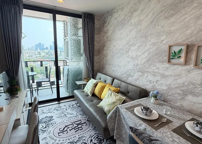 In Onnut Bts With Sky View Apartment Bangkok
